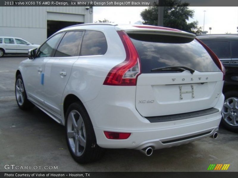 Ice White / R Design Soft Beige/Off Black Inlay 2013 Volvo XC60 T6 AWD R-Design