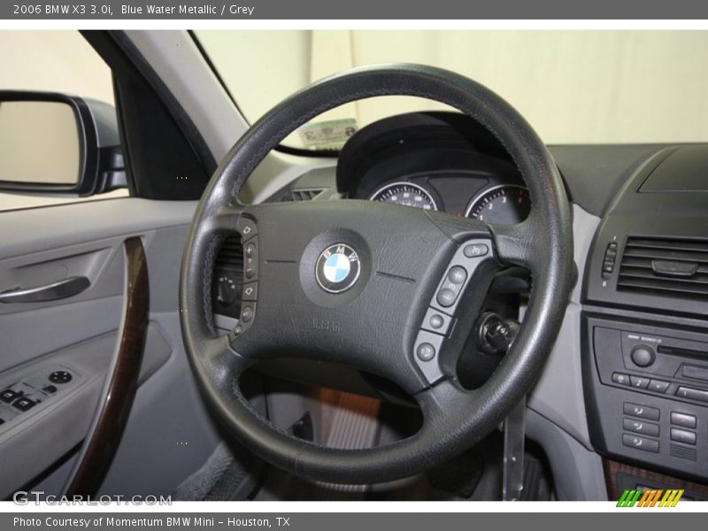 Blue Water Metallic / Grey 2006 BMW X3 3.0i