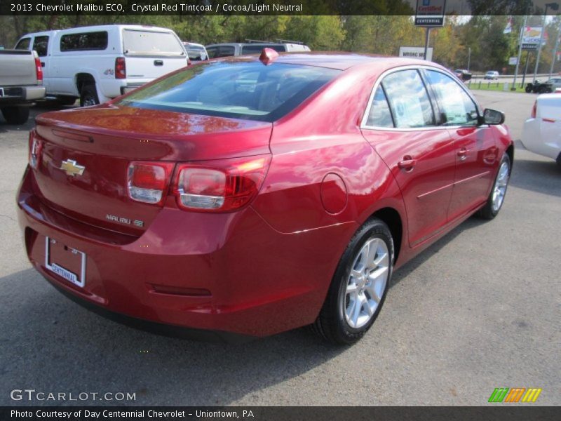 Crystal Red Tintcoat / Cocoa/Light Neutral 2013 Chevrolet Malibu ECO