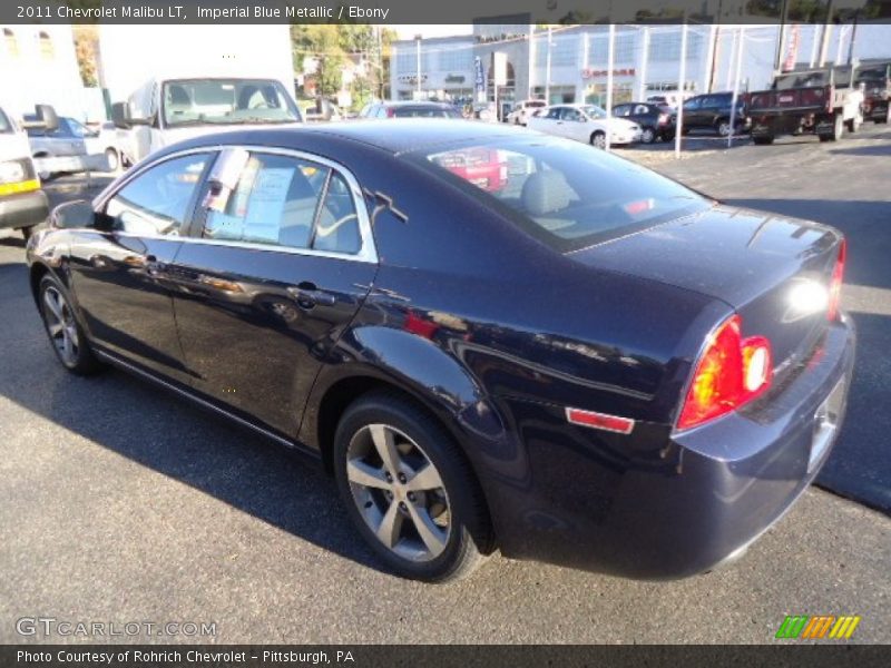 Imperial Blue Metallic / Ebony 2011 Chevrolet Malibu LT
