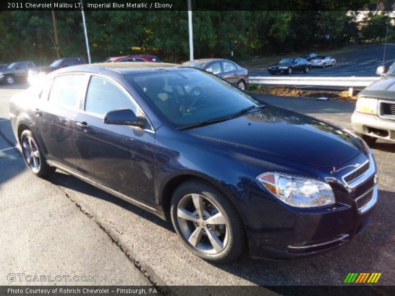 Imperial Blue Metallic / Ebony 2011 Chevrolet Malibu LT