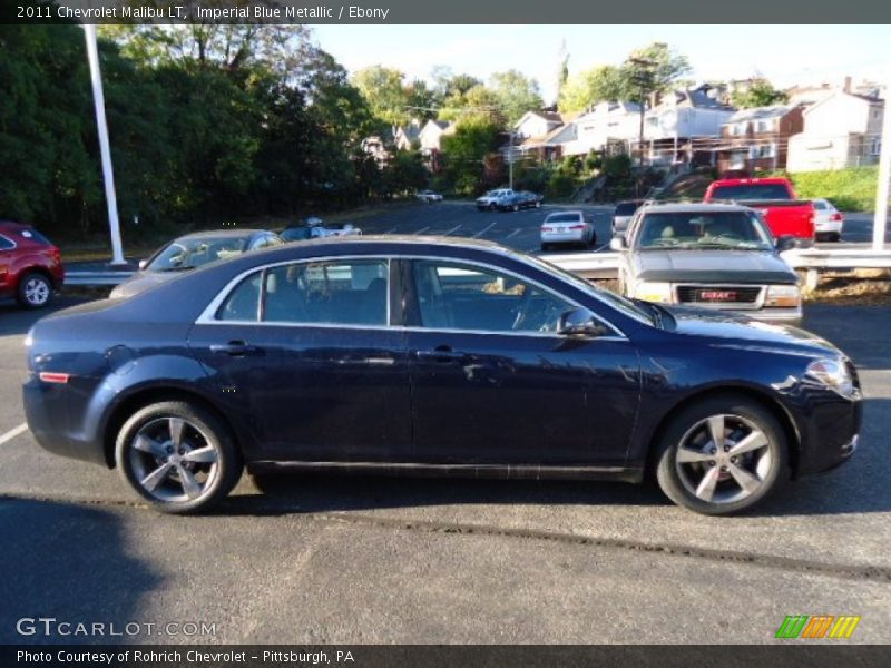Imperial Blue Metallic / Ebony 2011 Chevrolet Malibu LT