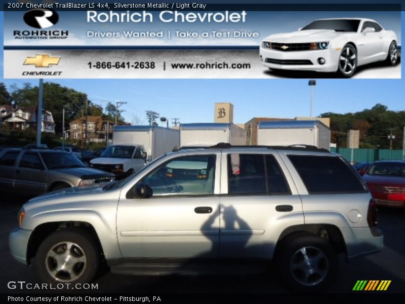Silverstone Metallic / Light Gray 2007 Chevrolet TrailBlazer LS 4x4