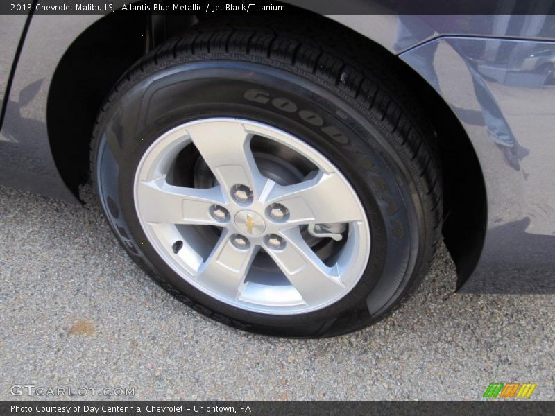 Atlantis Blue Metallic / Jet Black/Titanium 2013 Chevrolet Malibu LS