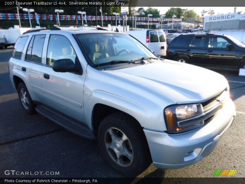 Silverstone Metallic / Light Gray 2007 Chevrolet TrailBlazer LS 4x4