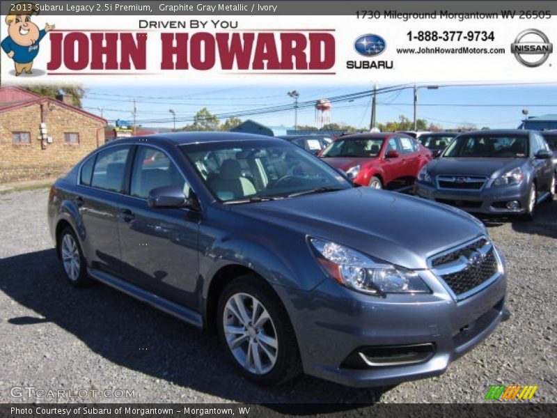 Graphite Gray Metallic / Ivory 2013 Subaru Legacy 2.5i Premium