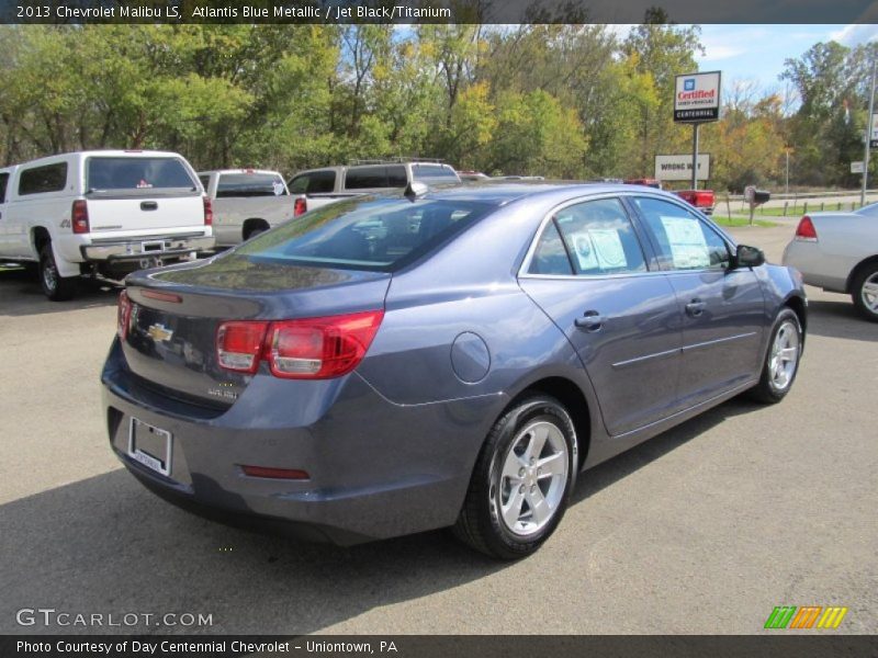 Atlantis Blue Metallic / Jet Black/Titanium 2013 Chevrolet Malibu LS