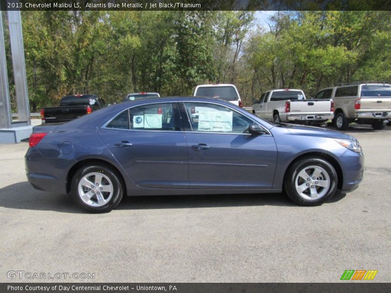 Atlantis Blue Metallic / Jet Black/Titanium 2013 Chevrolet Malibu LS