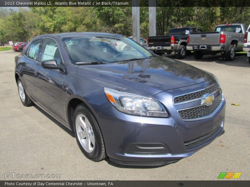 Atlantis Blue Metallic / Jet Black/Titanium 2013 Chevrolet Malibu LS