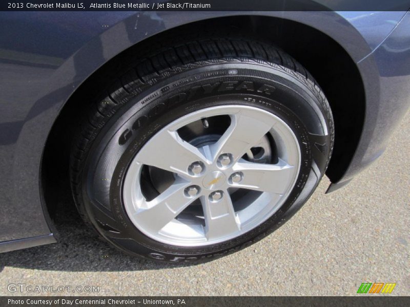 Atlantis Blue Metallic / Jet Black/Titanium 2013 Chevrolet Malibu LS