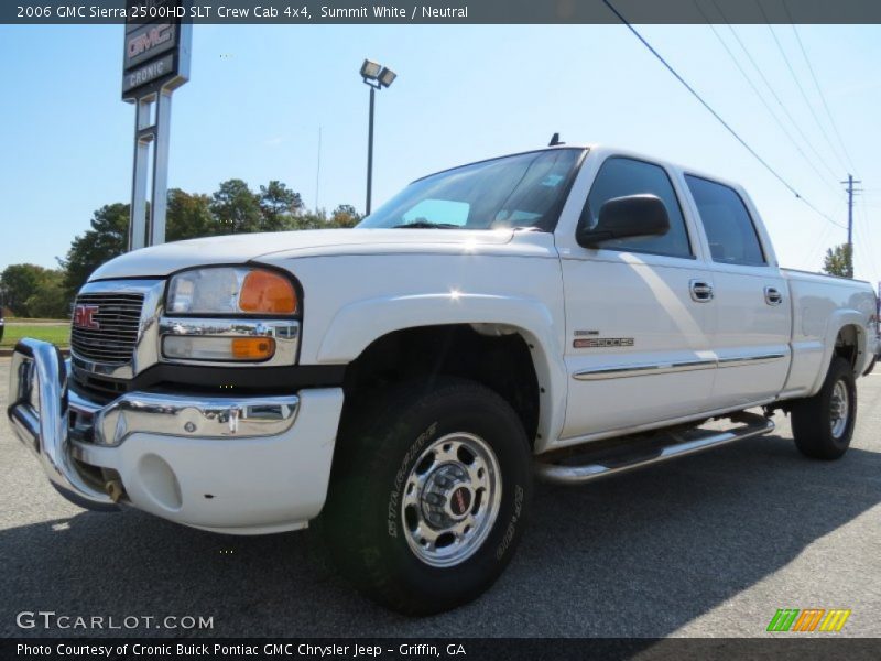 Summit White / Neutral 2006 GMC Sierra 2500HD SLT Crew Cab 4x4