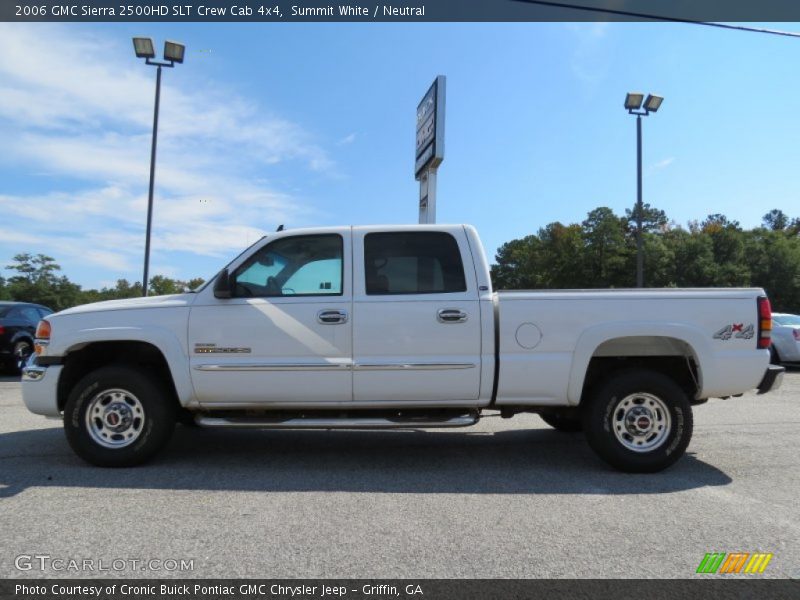Summit White / Neutral 2006 GMC Sierra 2500HD SLT Crew Cab 4x4