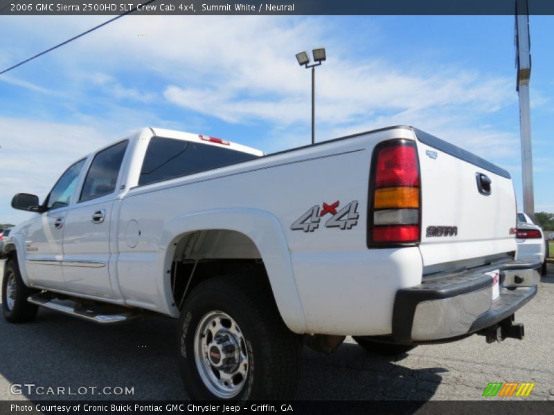 Summit White / Neutral 2006 GMC Sierra 2500HD SLT Crew Cab 4x4