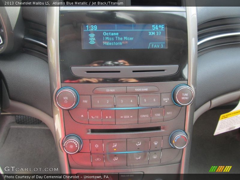 Atlantis Blue Metallic / Jet Black/Titanium 2013 Chevrolet Malibu LS
