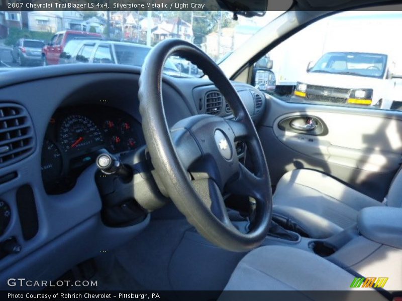 Silverstone Metallic / Light Gray 2007 Chevrolet TrailBlazer LS 4x4