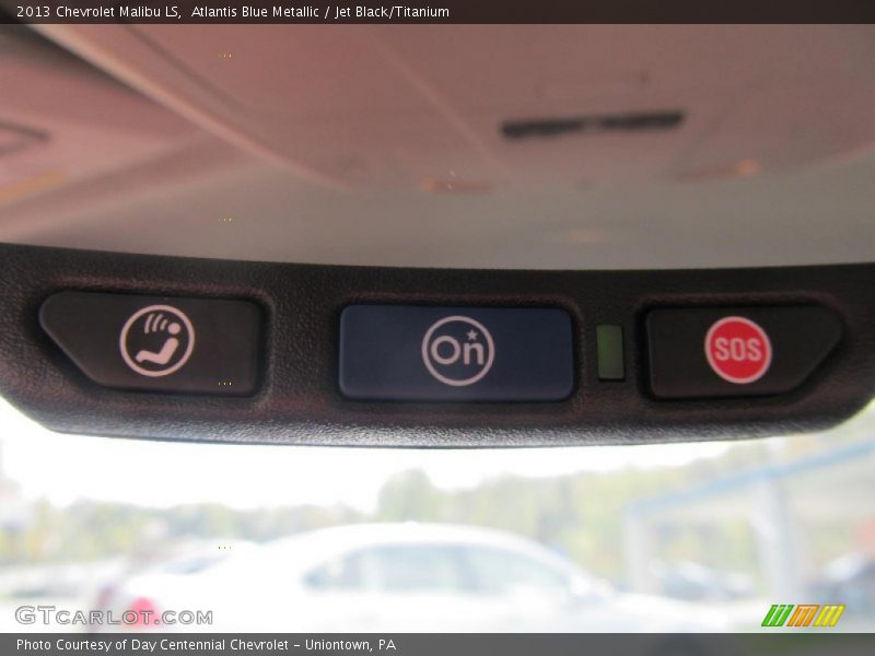 Atlantis Blue Metallic / Jet Black/Titanium 2013 Chevrolet Malibu LS