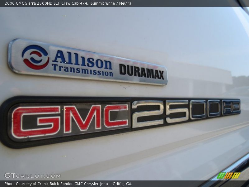 Summit White / Neutral 2006 GMC Sierra 2500HD SLT Crew Cab 4x4