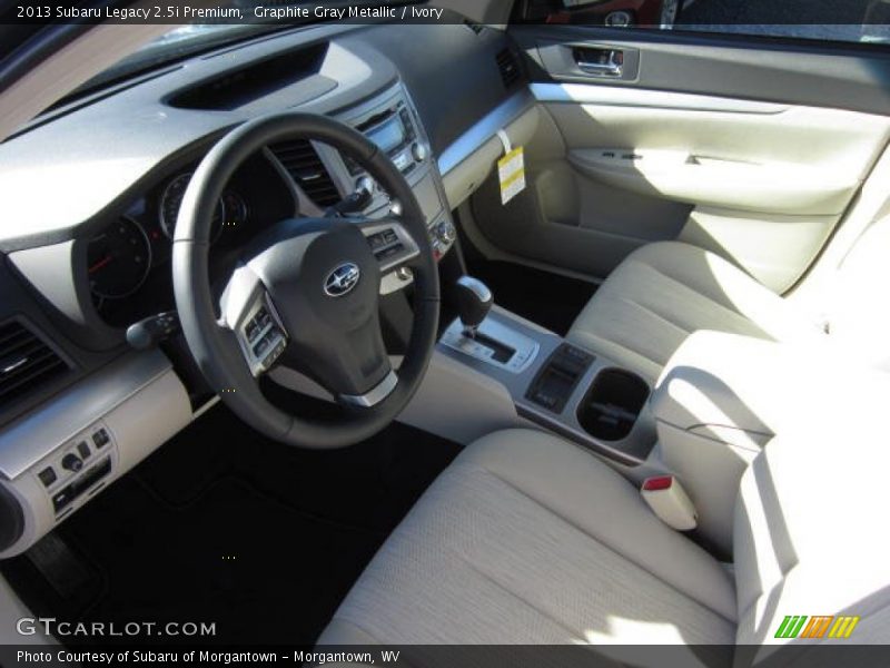 Graphite Gray Metallic / Ivory 2013 Subaru Legacy 2.5i Premium