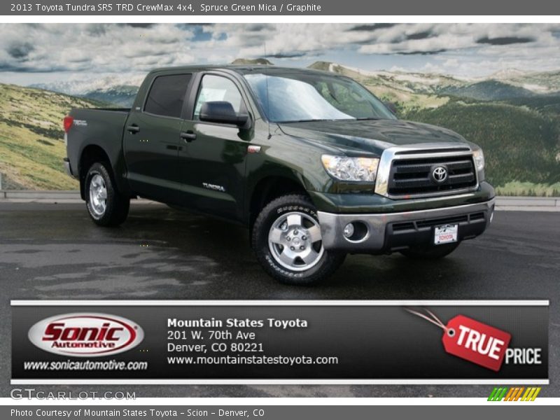 Spruce Green Mica / Graphite 2013 Toyota Tundra SR5 TRD CrewMax 4x4