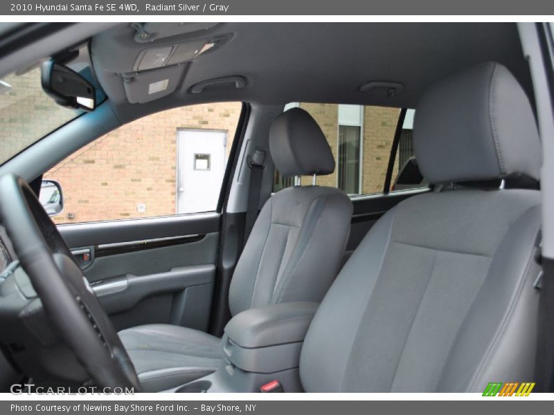 Radiant Silver / Gray 2010 Hyundai Santa Fe SE 4WD