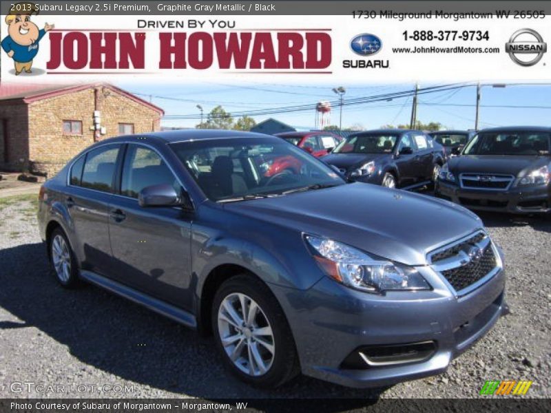 Graphite Gray Metallic / Black 2013 Subaru Legacy 2.5i Premium