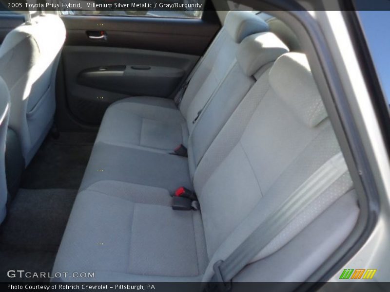 Millenium Silver Metallic / Gray/Burgundy 2005 Toyota Prius Hybrid