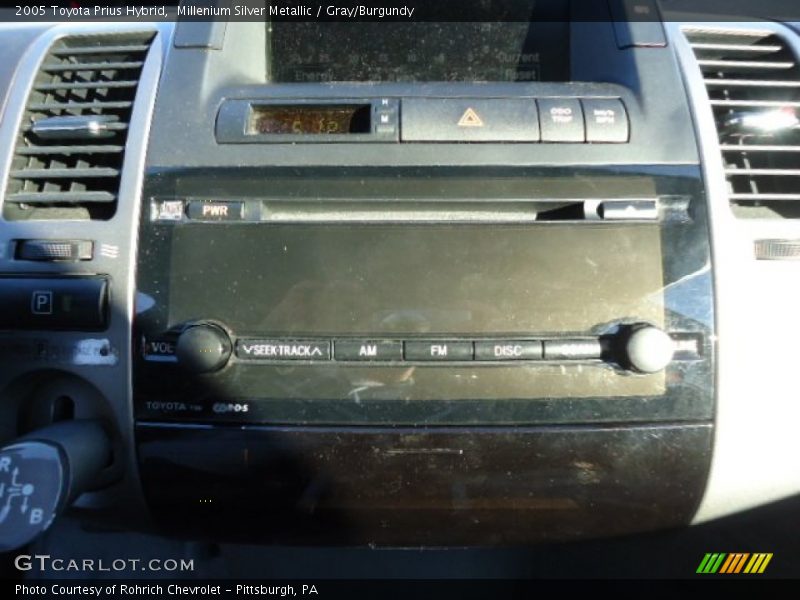 Millenium Silver Metallic / Gray/Burgundy 2005 Toyota Prius Hybrid