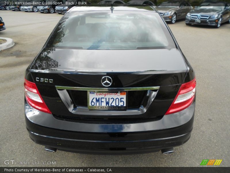 Black / Black 2010 Mercedes-Benz C 300 Sport