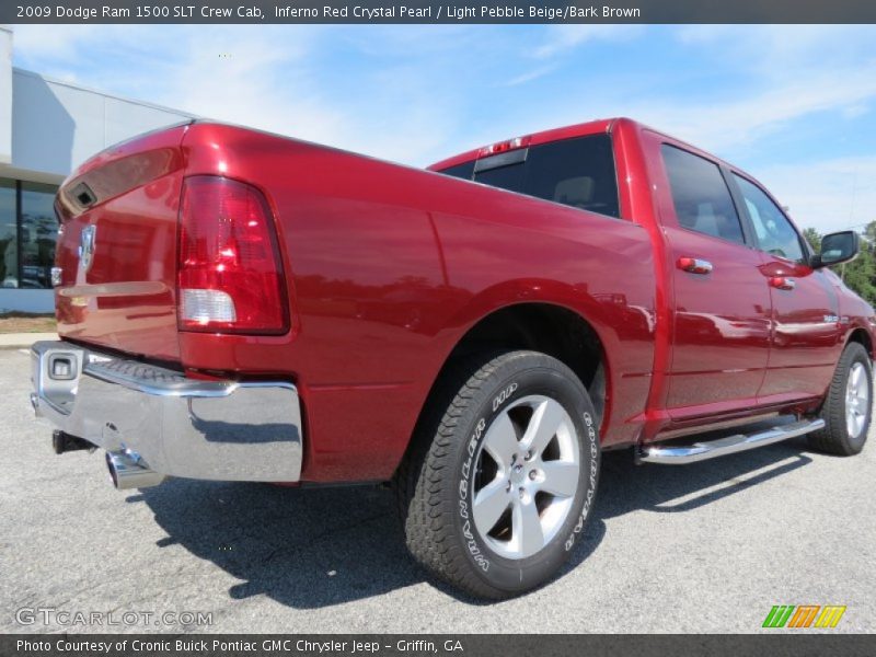Inferno Red Crystal Pearl / Light Pebble Beige/Bark Brown 2009 Dodge Ram 1500 SLT Crew Cab