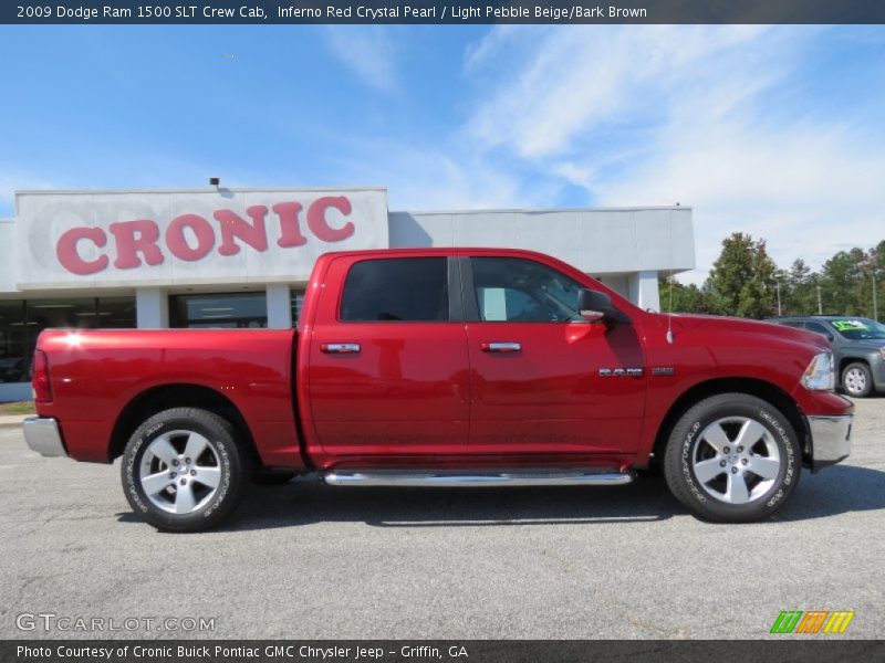 Inferno Red Crystal Pearl / Light Pebble Beige/Bark Brown 2009 Dodge Ram 1500 SLT Crew Cab