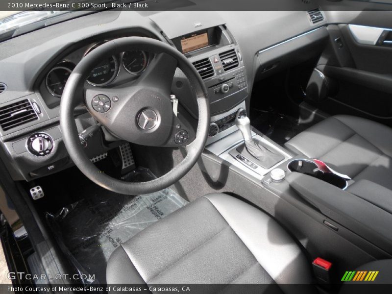 Black / Black 2010 Mercedes-Benz C 300 Sport