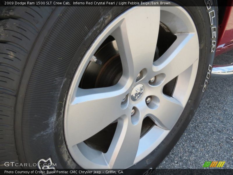 Inferno Red Crystal Pearl / Light Pebble Beige/Bark Brown 2009 Dodge Ram 1500 SLT Crew Cab