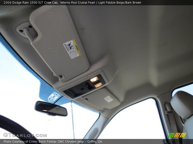 Inferno Red Crystal Pearl / Light Pebble Beige/Bark Brown 2009 Dodge Ram 1500 SLT Crew Cab
