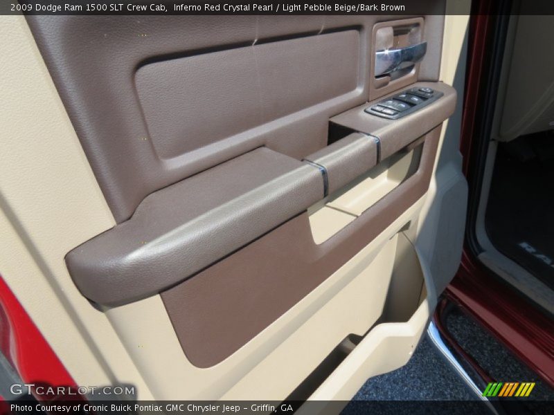 Inferno Red Crystal Pearl / Light Pebble Beige/Bark Brown 2009 Dodge Ram 1500 SLT Crew Cab