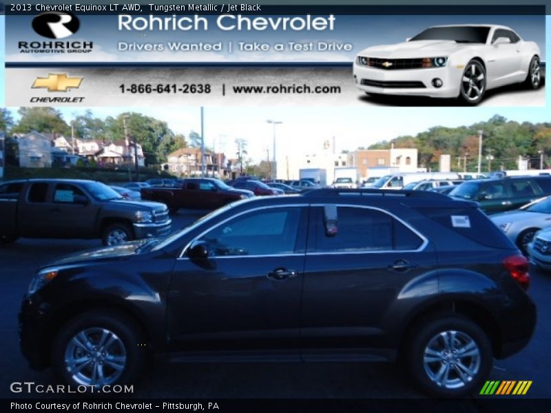 Tungsten Metallic / Jet Black 2013 Chevrolet Equinox LT AWD