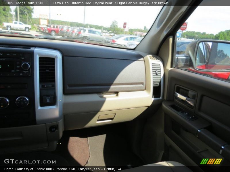Inferno Red Crystal Pearl / Light Pebble Beige/Bark Brown 2009 Dodge Ram 1500 SLT Crew Cab