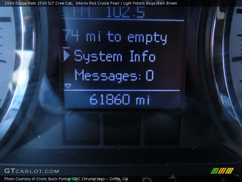 Inferno Red Crystal Pearl / Light Pebble Beige/Bark Brown 2009 Dodge Ram 1500 SLT Crew Cab