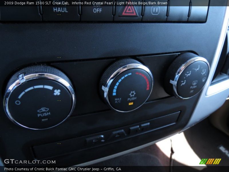 Inferno Red Crystal Pearl / Light Pebble Beige/Bark Brown 2009 Dodge Ram 1500 SLT Crew Cab