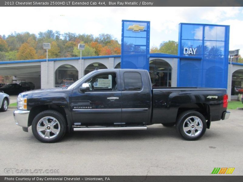 Blue Ray Metallic / Ebony 2013 Chevrolet Silverado 2500HD LT Extended Cab 4x4