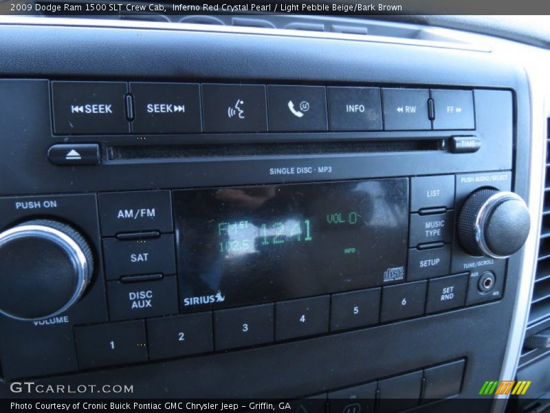 Inferno Red Crystal Pearl / Light Pebble Beige/Bark Brown 2009 Dodge Ram 1500 SLT Crew Cab
