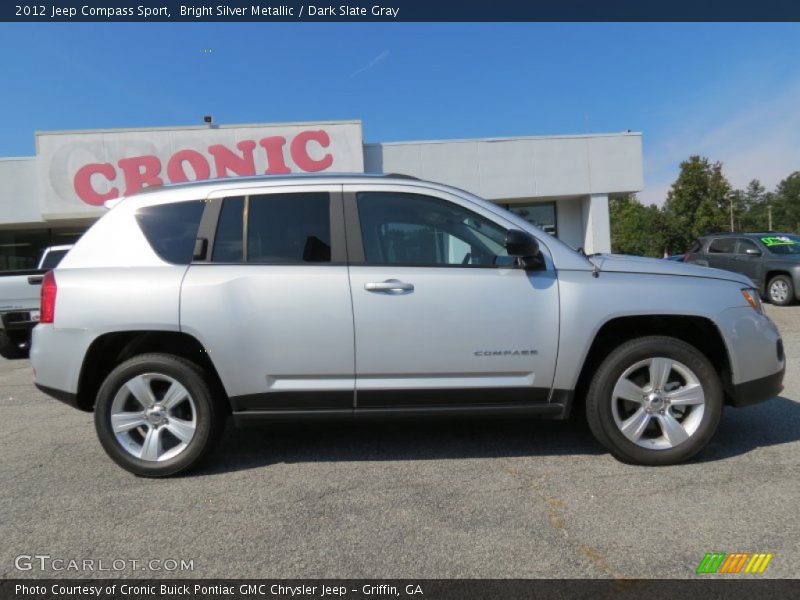 Bright Silver Metallic / Dark Slate Gray 2012 Jeep Compass Sport