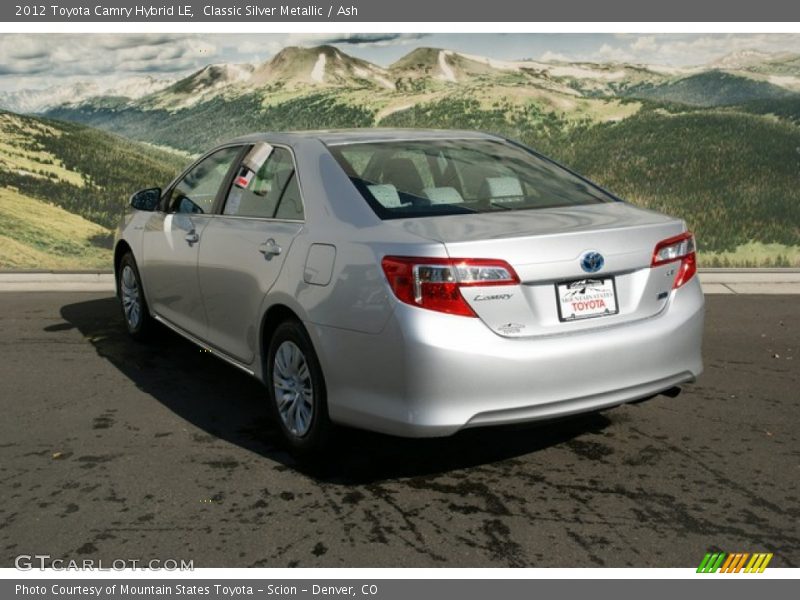 Classic Silver Metallic / Ash 2012 Toyota Camry Hybrid LE