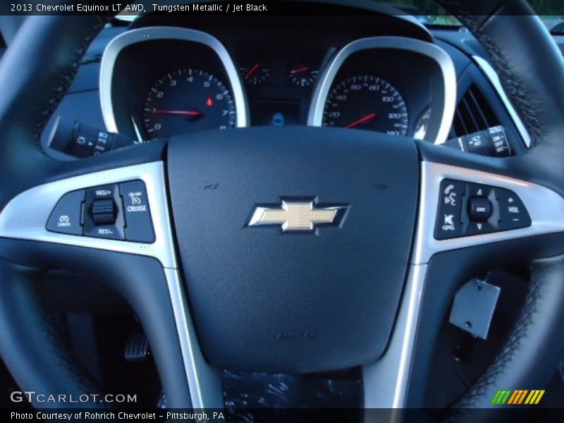 Tungsten Metallic / Jet Black 2013 Chevrolet Equinox LT AWD