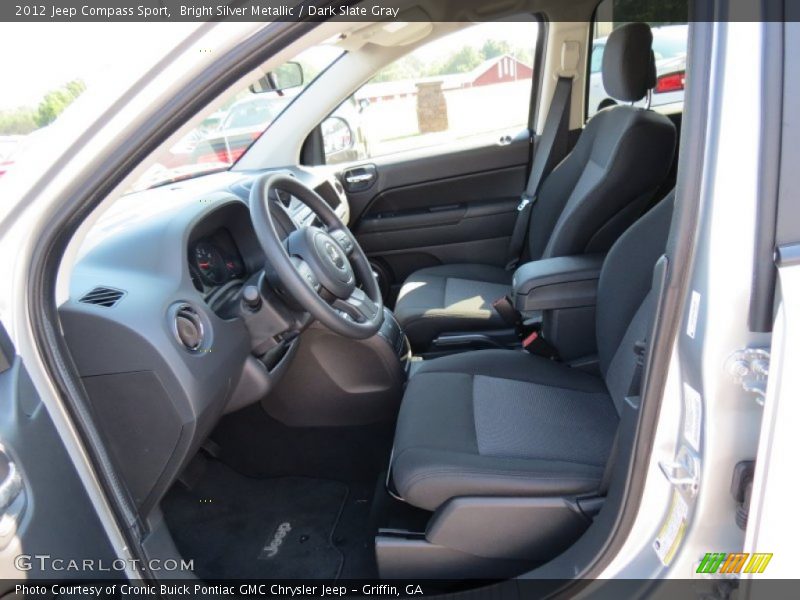 Bright Silver Metallic / Dark Slate Gray 2012 Jeep Compass Sport