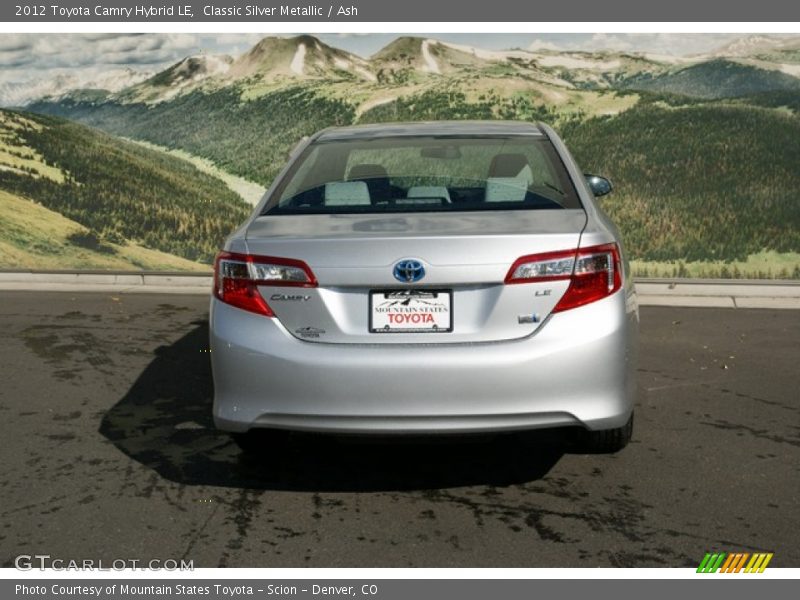 Classic Silver Metallic / Ash 2012 Toyota Camry Hybrid LE