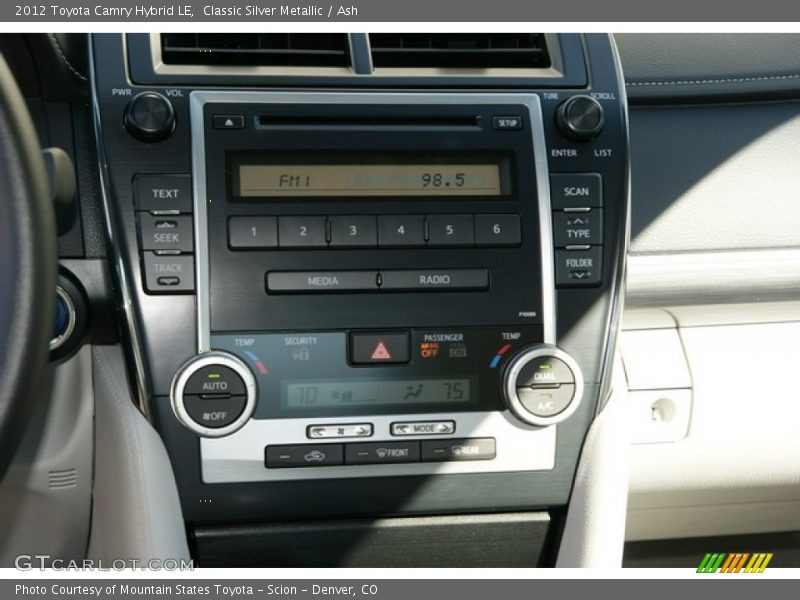 Classic Silver Metallic / Ash 2012 Toyota Camry Hybrid LE