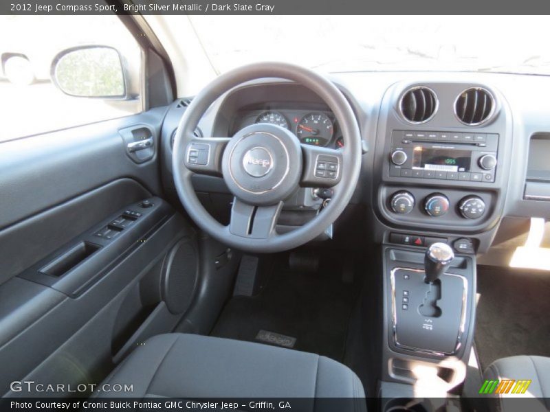 Bright Silver Metallic / Dark Slate Gray 2012 Jeep Compass Sport