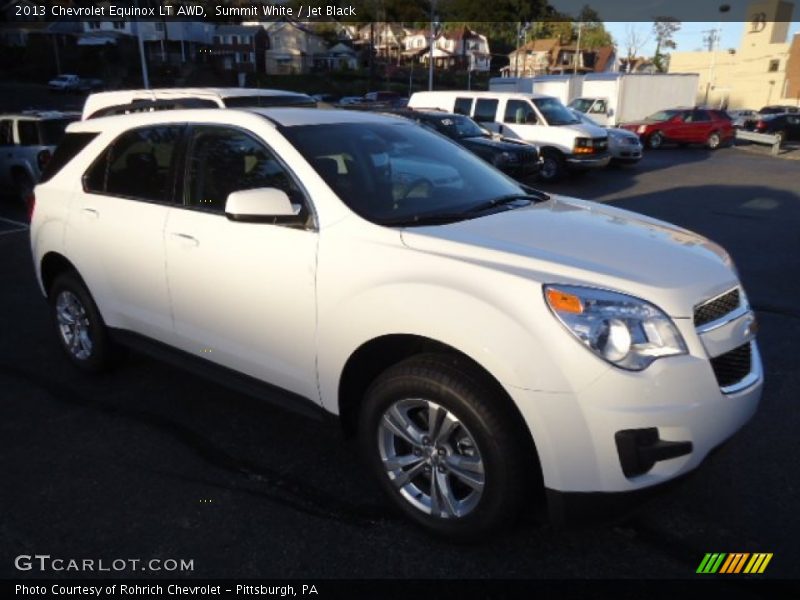 Summit White / Jet Black 2013 Chevrolet Equinox LT AWD