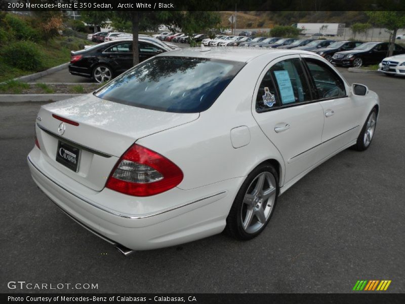 Arctic White / Black 2009 Mercedes-Benz E 350 Sedan