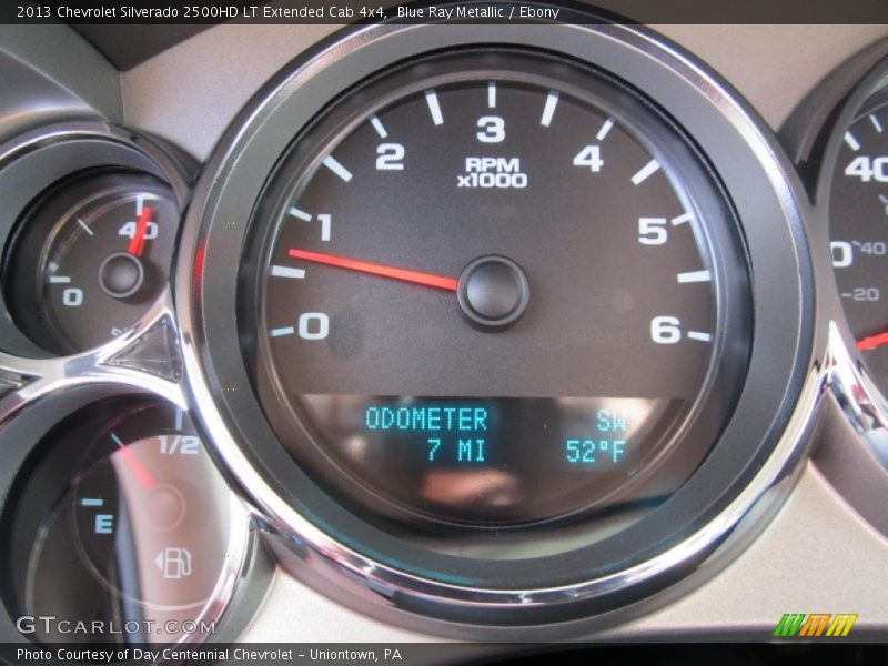 Blue Ray Metallic / Ebony 2013 Chevrolet Silverado 2500HD LT Extended Cab 4x4
